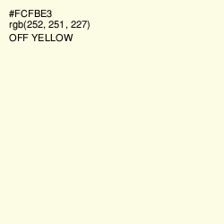 #FCFBE3 - Off Yellow Color Image